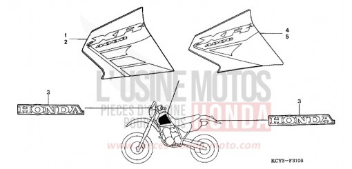 MARK (XR400R2/3) XR400R3 de 2003
